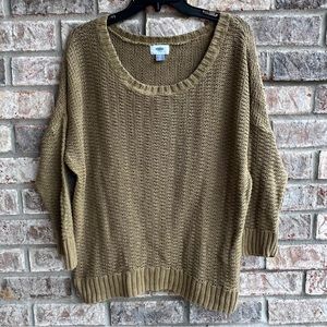 🍒💣 Olive green knitted style sweater